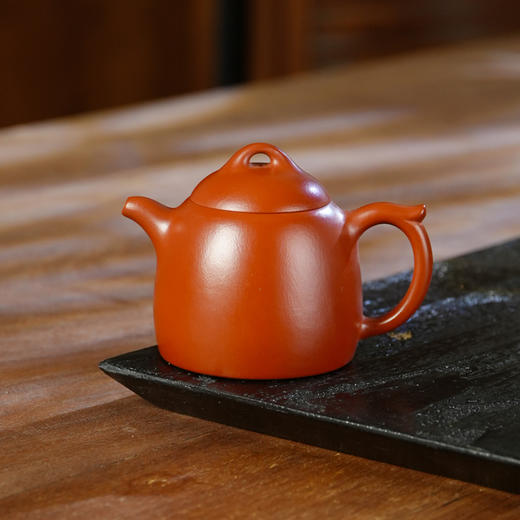 蔡志君/原矿大红袍朱泥宜兴紫砂茶壶紫砂壶功夫茶泡茶壶朱泥紫砂茶具 商品图6