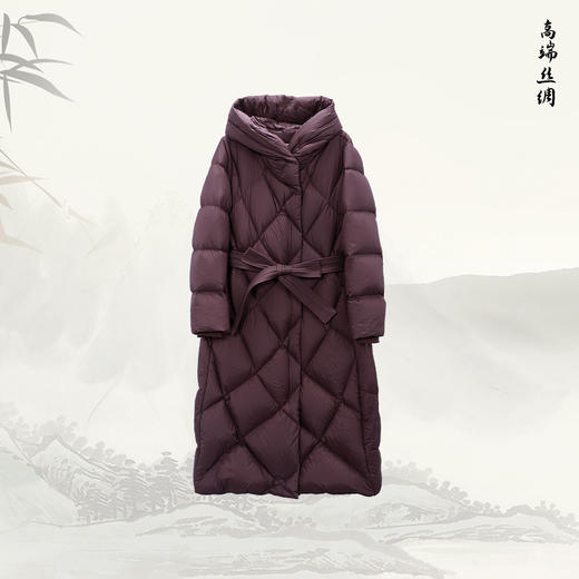 NANSONGSILK/NS鹅绒服时尚保暖冬季长款鹅绒服547084南宋 商品图9
