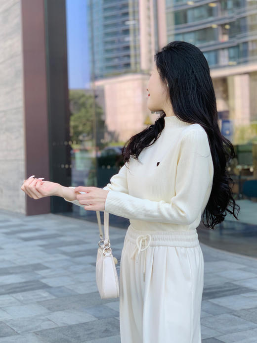 【百图lulu定制】【暖气针织衫】内复核貂绒  爱心皮牌  半高领 针织衫 商品图4