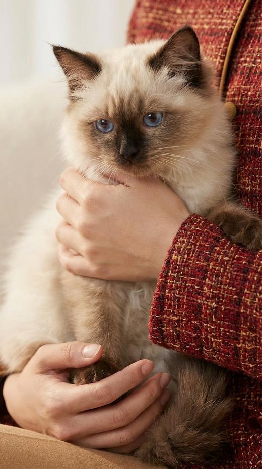 袖口撞色圆领盘扣优雅小香外套 商品图4