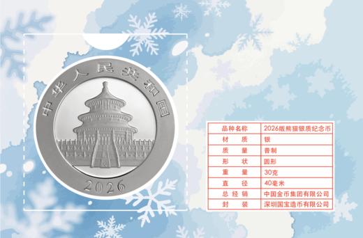 【现货】2026版“四季福韵”熊猫币智能卡系列（冬日款） 商品图3