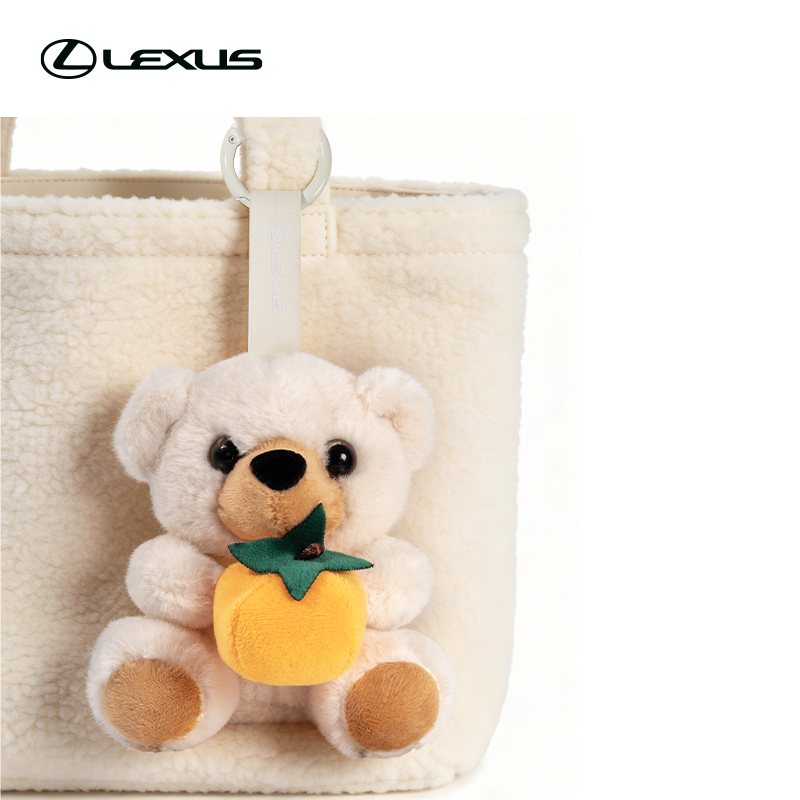 柿柿如意小熊钥匙链(织唛)