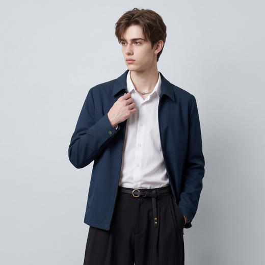【扛皱平整】圣得西男士外套2026新款今年流行翻领行政商务夹克 商品图12