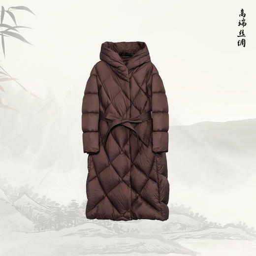 NANSONGSILK/NS鹅绒服时尚保暖冬季长款鹅绒服547084南宋 商品图7