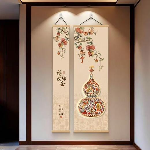 新中式玄关画入户正对门寓意好过道走廊挂画靠山图宋代美学装饰画 商品图3