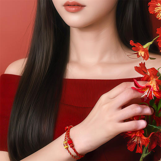 瑞彩系列黄金转运珠 足金路路通转运珠女士礼物MEMORA诗普琳HP431801 商品图2