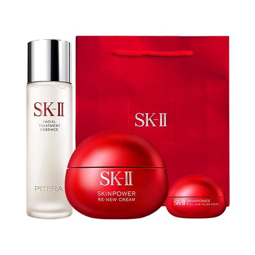 【送礼袋*全新SKII护肤三件套】 SKII/sk2神仙水230ml+大红瓶面霜80g（第九代）+SKII全新大红瓶眼霜15g 香港直邮 商品图8