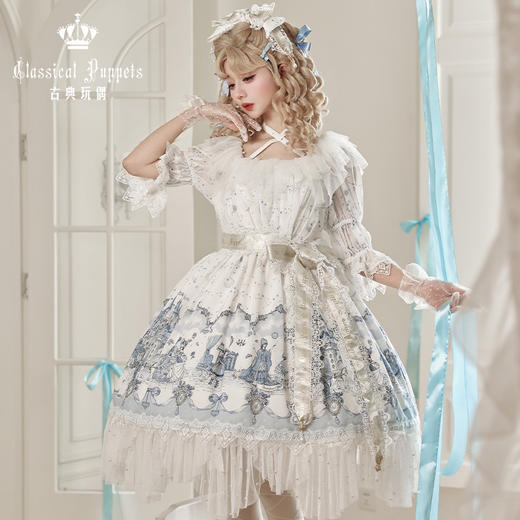 【全款预售】印花辛德瑞拉 雪纺版 古典玩偶 Lolita【2026年7月31日起发货】 商品图3