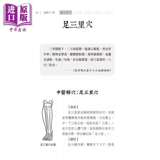 【中商原版】天星十二穴 马丹阳奇穴治杂病	丛艷辉	大展出版	港台原版 商品图3