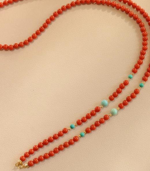 2026鸿运珠宝！【18k南红绿松万能链】 商品图1