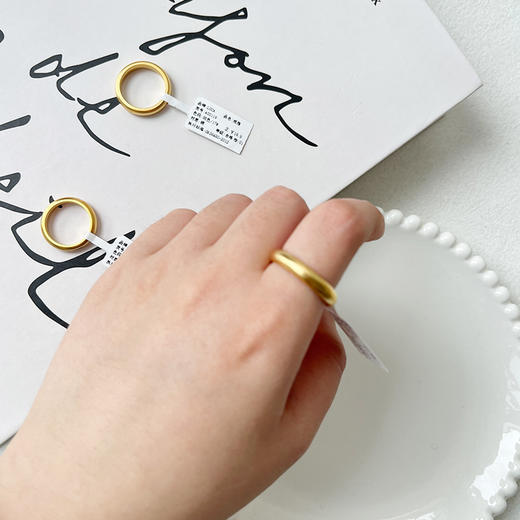 简约高级感素圈戒指-纪念日百货门店同款169253759 商品图3