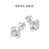 ShiningHouse[培育] 18k金钻石耳饰 公主方形人工真钻人造钻石K金耳饰简约牛头款钻石耳饰悦己送礼臻选【此商品不支持7天无理由退货退款】预计3个工作日发货 商品缩略图2