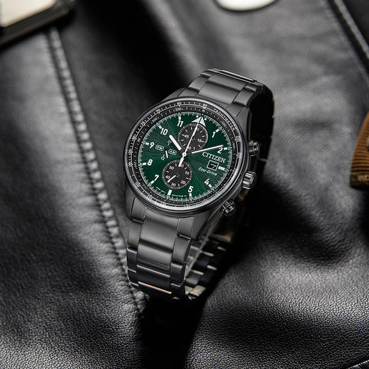 西铁城日本官方正品新款FF系列飞行风钢带光动能手表男CA0775-87X 商品图6