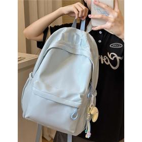 黑色书包初中女生简约高颜值ins风双肩包女潮流大学生运动背包潮