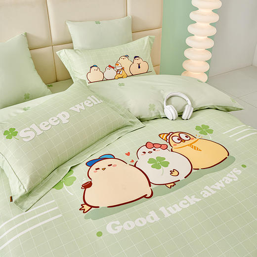 多喜爱 全棉卡通四件套件 Qi可Qi克系列【新疆棉】【7A抗菌】【精美礼盒包装】AB宽边枕袋 商品图9