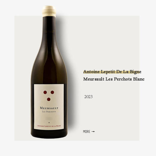 LA PIERRE RONDE Antoine Lepetit MEURSAULT LES PERCHOTS 2023圆石酒庄默尔素佩尔肖园干白葡萄酒2023 商品图0