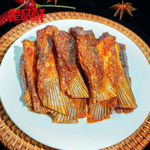 【宜昌助农馆】楚品鲜    香辣口味鱼尾150g小吃年货零食熟食开袋即食 商品图2