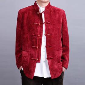【特价清仓】百福龙 高档秋冬男唐装宴会装 中式男装外套 唐装民族服装 中式婚礼装12008