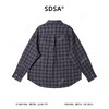 2221SDSA男装2026新款高贵轻奢美式复古撞色格子长袖衬衫百搭休闲衬衣 商品缩略图5