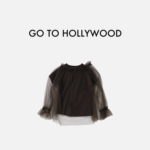 G2H日本童装 GO TO HOLLYWOOD 女童棉质针织薄纱T恤 商品图2