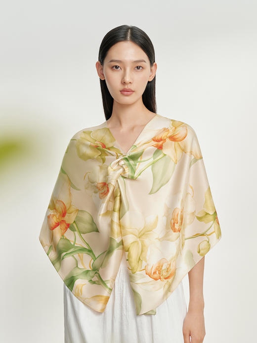 万事利双面印花长巾-待清风 商品图0