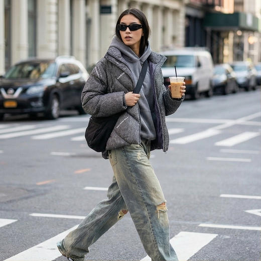 NANSONGSILK/NS鹅绒服时尚保暖冬季短款鹅绒服547025南宋 商品图2