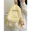 书包女生初中生小清新日系简约大容量百搭双肩包少女星星旅行背包 商品缩略图1
