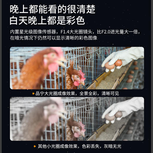 品宁蜂眼18号家用监控WiFi款360度旋转全彩夜视人形侦测 商品图3