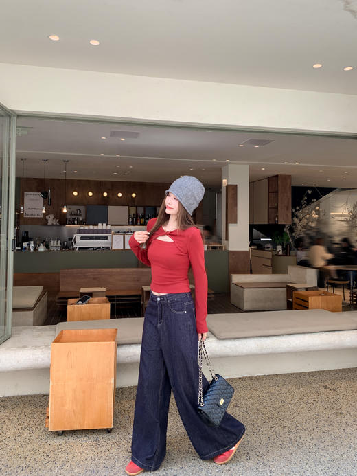 <曾小咸推荐>2.20 现货秒杀 ！微信超特价！韩系镂空修身T恤 日常119.99 立减60 秒杀59.99！！ 商品图10