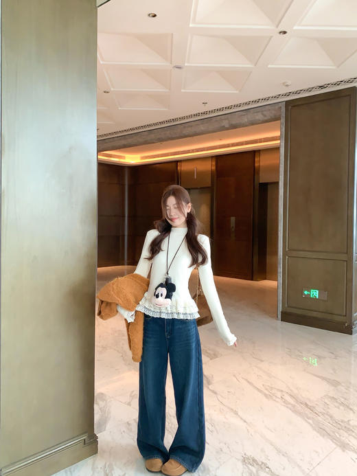 <曾小咸推荐>2.20 现货秒杀 ！微信超特价！韩系复古直筒加绒牛仔裤 日常229.99 立减130 秒杀99.99！！外套 秒杀199.99 商品图8