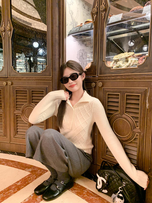 <曾小咸推荐>2.21现货秒杀 ！微信超特价！韩系翻领针织衫 日常189.99 立减100 秒杀89.99！！休闲裤 秒杀89.99！！ 商品图11