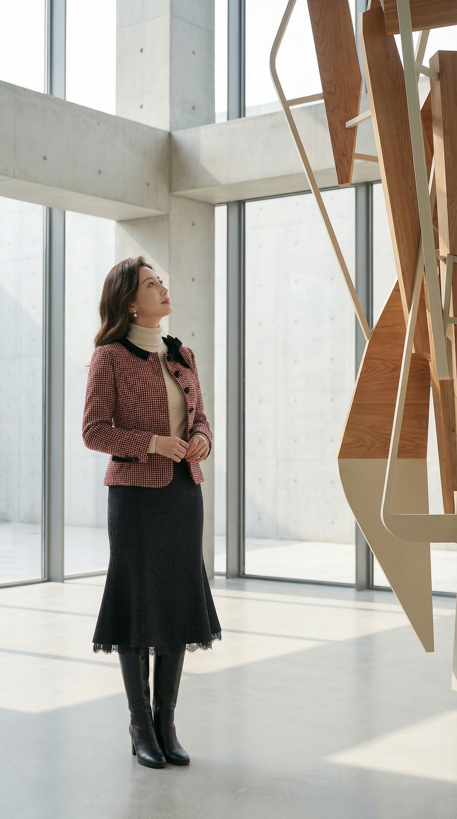 VLT同款圆领撞色蝴蝶结小香外套