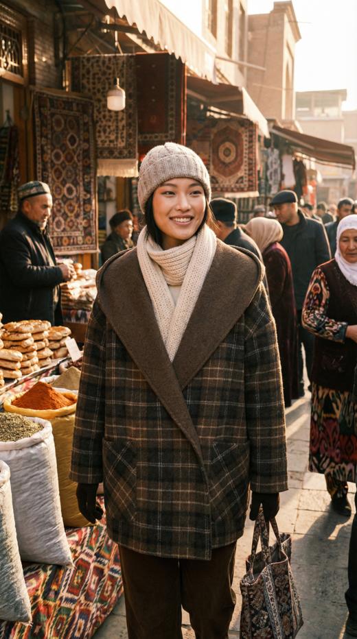 连帽两面穿双面手工中长大衣 商品图0