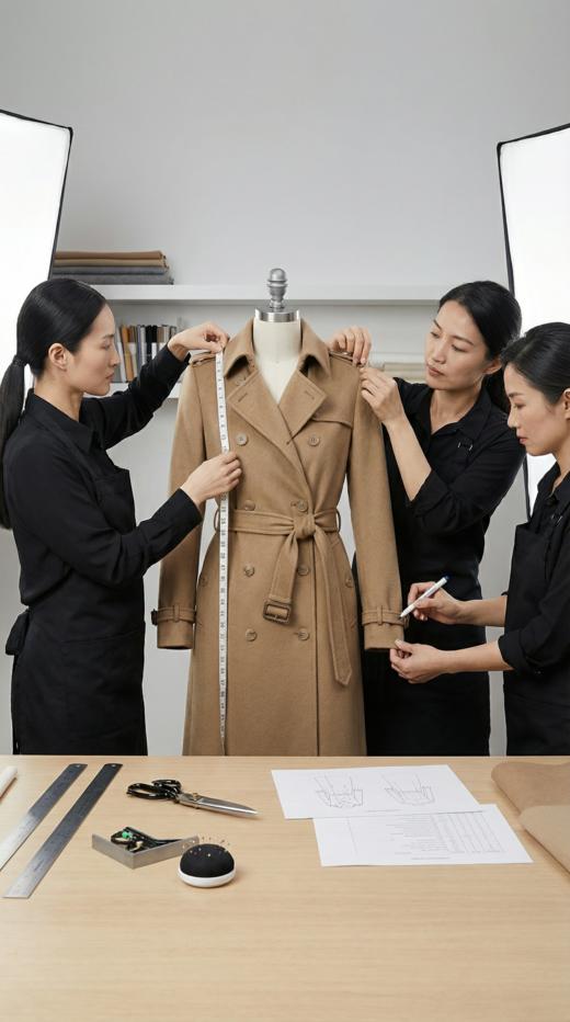 BR经典双排扣腰带风衣 商品图0