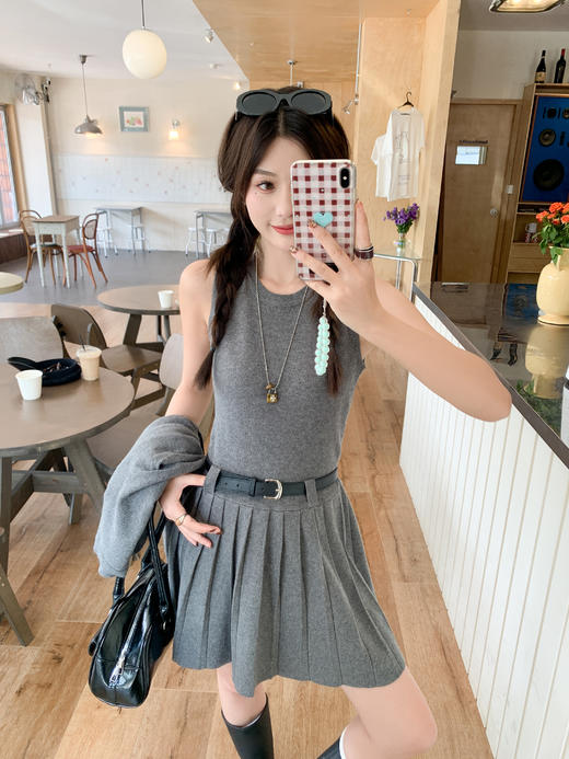 <曾小咸推荐>2.20现货秒杀 ！微信超特价！韩系针织开衫+连衣裙套装 日常218.88 立减118.89 秒杀99.99！！ 商品图9