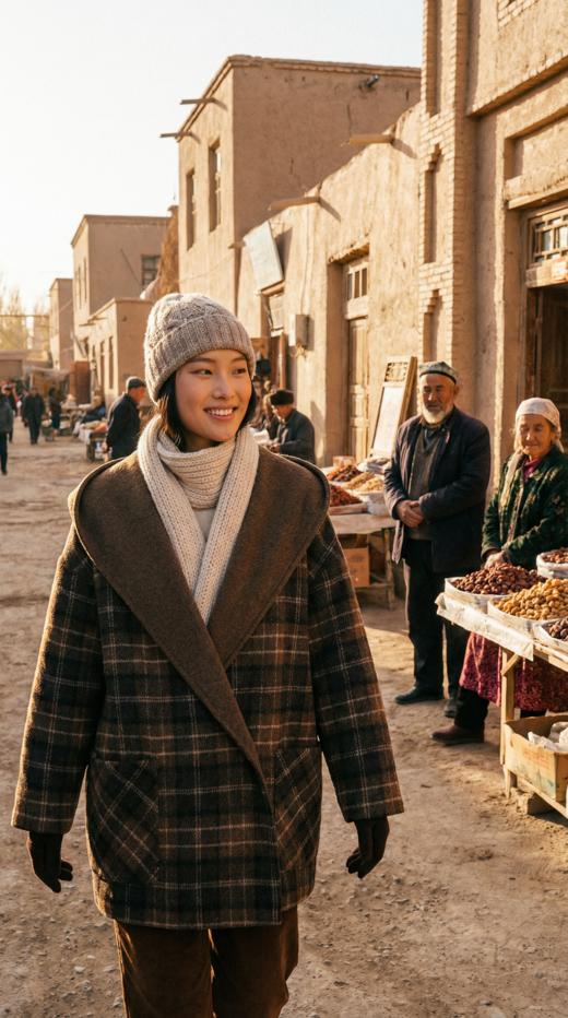 连帽两面穿双面手工中长大衣 商品图1