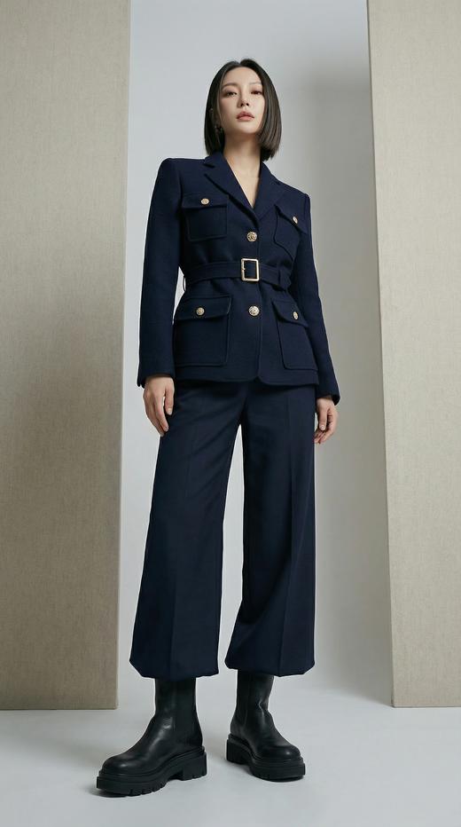 MK系带实用口袋西装外套 商品图2