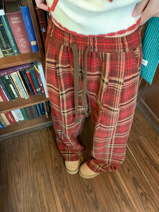 <曾小咸推荐>2.21现货秒杀 ！微信超特价！韩系植绒毛衣 日常179.99 立减90 秒杀89.99！！格子裤 秒杀99.99 商品图9