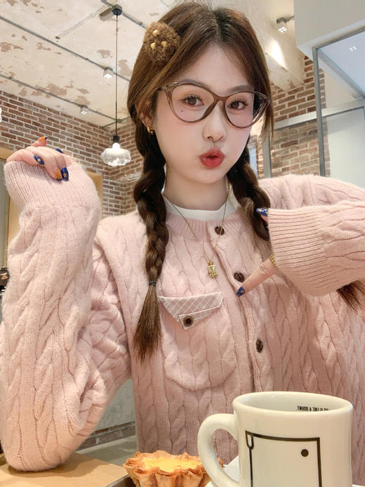 <曾小咸推荐>2.21现货秒杀 ！微信超特价！韩系单排扣毛衣 日常219.99 立减130 秒杀89.99！！ 商品图13