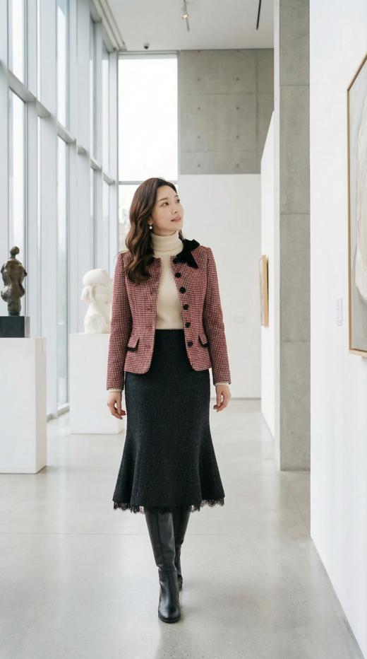 VLT同款圆领撞色蝴蝶结小香外套 商品图2