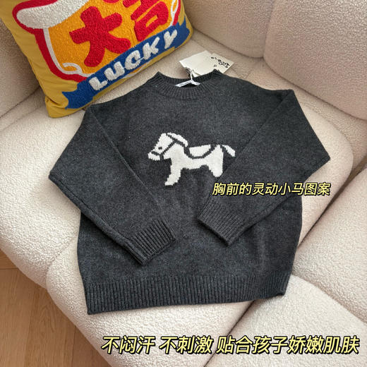 【马上有福】九丰莱比baby 山羊绒衫120--170 商品图4