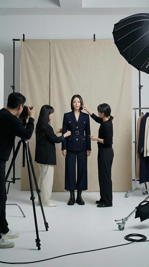 MK系带实用口袋西装外套 商品图3