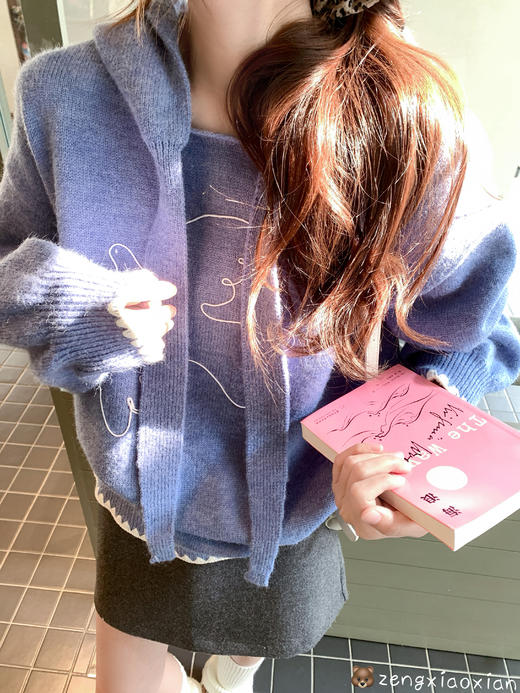 <曾小咸推荐> 2.26现货秒杀 ！微信超特价！韩系连帽毛衣 日常229.99 立减120 秒杀109.99！！ 商品图6