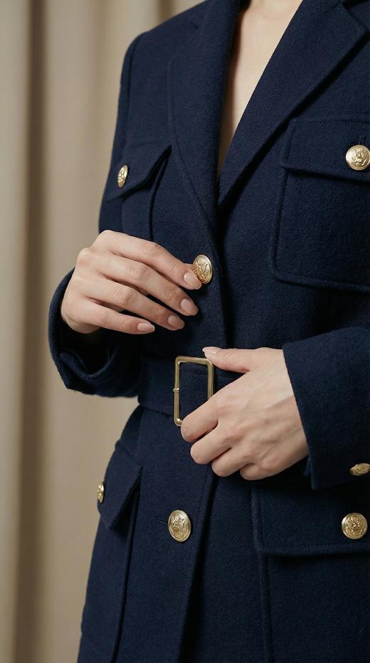 MK系带实用口袋西装外套 商品图1