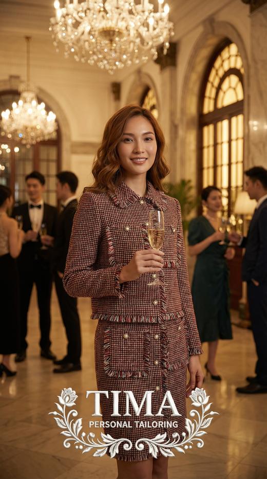 HN 秀场同款翻领虚边小香外套 商品图7