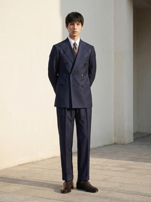 「48款可选」Stylbiella Knight 360克高克重澳洲美丽诺羊毛全麻衬西装套装 商品图6