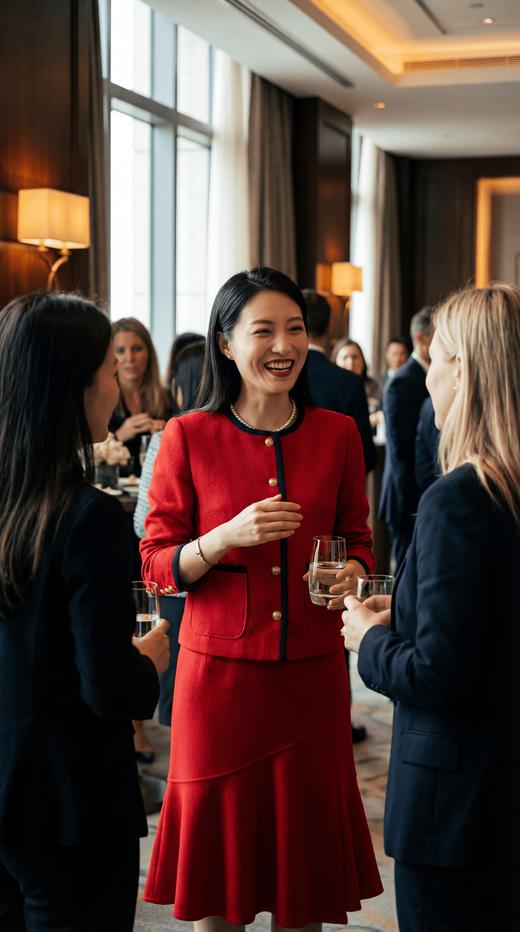 宽撞色滚边精致圆领小扣百搭外套 商品图3