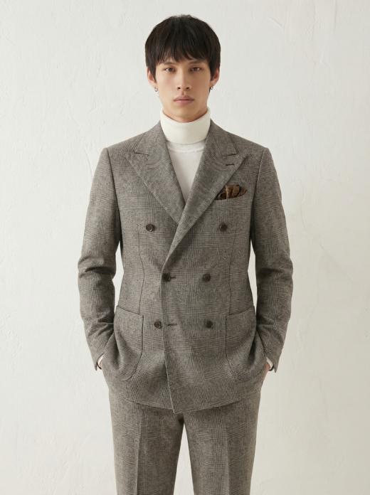 「60款可选」Stylbiella Noble Flannel Super 120's 法兰绒澳洲美丽诺羊毛全麻衬西装套装 商品图6