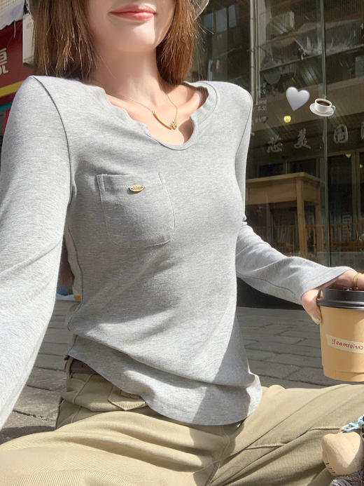 <曾小咸推荐> 2.26现货秒杀 ！微信超特价！韩系小u领t恤 日常129.99 立减70 秒杀59.99！ 商品图12