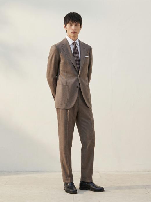 「60款可选」Stylbiella Noble Flannel Super 120's 法兰绒澳洲美丽诺羊毛全麻衬西装套装 商品图2